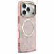 Guess IML Peony Dot MagSafe Case for iPhone 17 Pro Pink