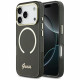 Guess IML Script Metal MagSafe Case for iPhone 17 Pro Max Black