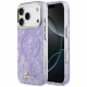 Guess IML Shell Script Metal MagSafe Case for iPhone 17 Pro Max Purple