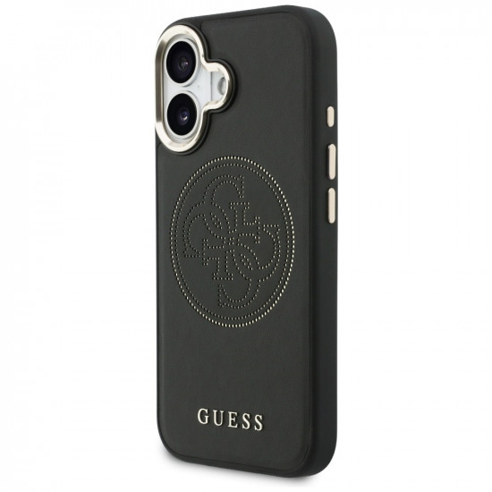Guess Perforated 4G MagSafe case for iPhone 17 black