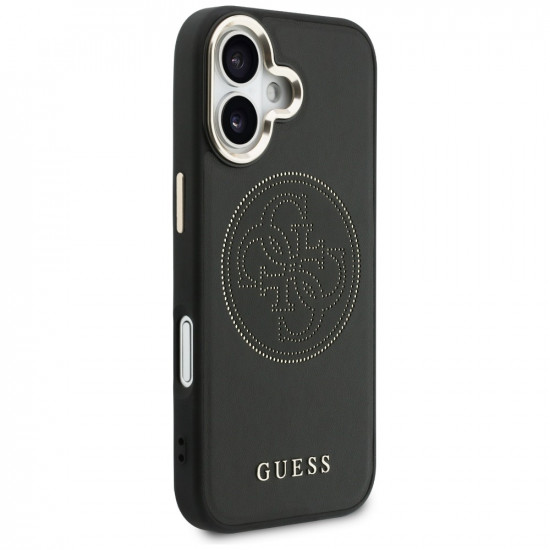 Guess Perforated 4G MagSafe case for iPhone 17 black