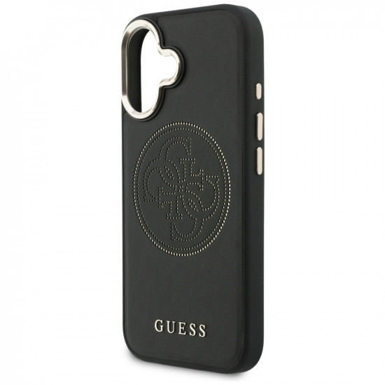 Guess Perforated 4G MagSafe case for iPhone 17 black