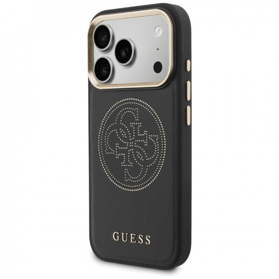 Guess Perforated 4G MagSafe case for iPhone 17 Pro black
