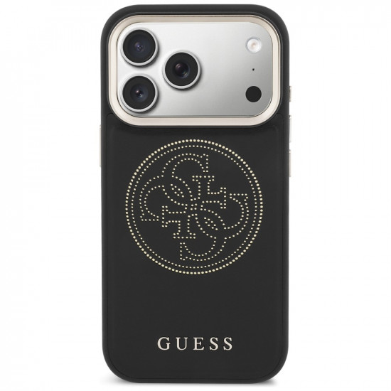 Guess Perforated 4G MagSafe case for iPhone 17 Pro black