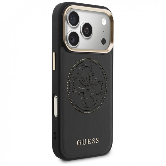 Guess Perforated 4G MagSafe case for iPhone 17 Pro black