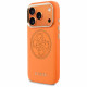 Guess Perforated 4G MagSafe case for iPhone 17 Pro orange