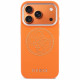 Guess Perforated 4G MagSafe case for iPhone 17 Pro orange