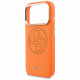 Guess Perforated 4G MagSafe case for iPhone 17 Pro orange