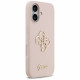 Guess Silicone Big 4G Script Case for iPhone 17 Pink