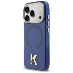 Karl Lagerfeld IML K Head Logo MagSafe Case for iPhone 17 Pro Max Blue