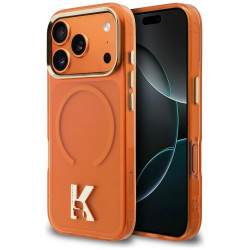 Karl Lagerfeld IML K Head Logo MagSafe Case for iPhone 17 Pro Max Orange