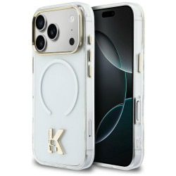 Karl Lagerfeld IML K Head Logo MagSafe Case for iPhone 17 Pro Max Clear