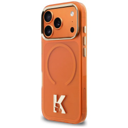 Karl Lagerfeld IML K Head Logo MagSafe Case for iPhone 17 Pro Orange
