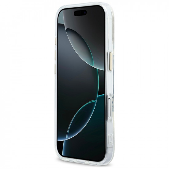 Karl Lagerfeld IML KL Script Logo MagSafe Case for iPhone 17 Clear