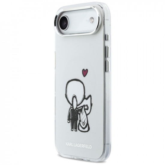 Karl Lagerfeld Karl &amp; Choupette Back MagSafe Case for iPhone Air Clear