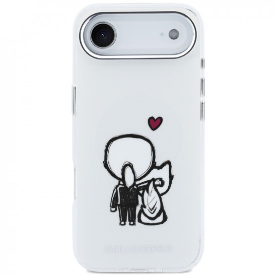 Karl Lagerfeld Karl &amp; Choupette Back MagSafe Case for iPhone Air Clear