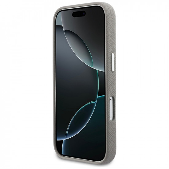 Case Karl Lagerfeld Karl & Choupette Head Pins Saffiano MagSafe for iPhone 17 Pro gray Case Karl Lagerfeld Karl & Choupette Head Pins Saffiano MagSafe for iPhone 17 Pro gray