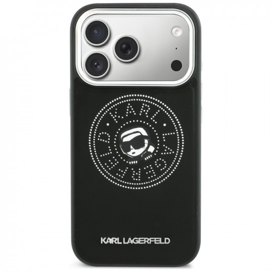 Karl Lagerfeld Point &amp; Karl Sketch MagSafe Case for iPhone 17 Pro Max Black
