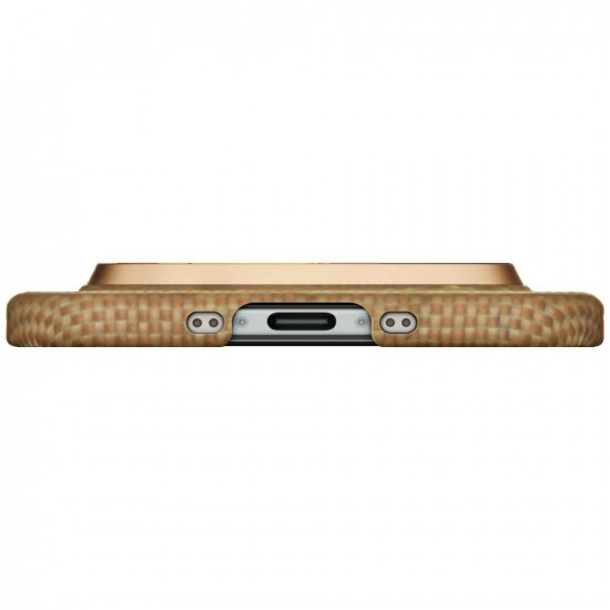 Case PITAKA Ultra-Slim MagSafe for iPhone 17 golden aluminum