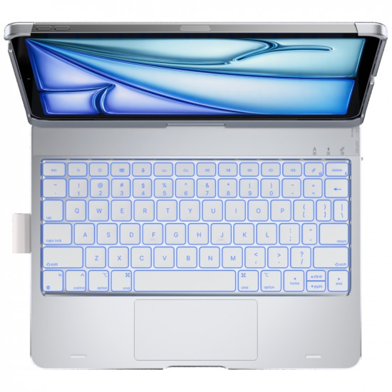 Case Typecase Flexbook Touch with keyboard for iPad Air 11" 2024/2025 silver Case Typecase Flexbook Touch with keyboard for iPad Air 11" 2024/2025 silver