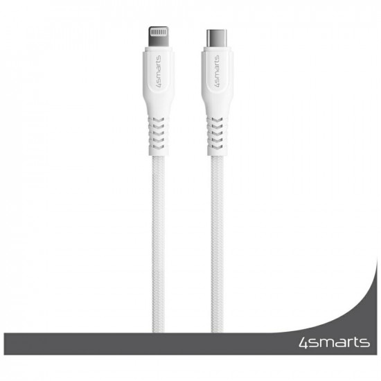 4smarts Lightning to USB-C cable 30W 1.5m white 4smarts Lightning to USB-C cable 30W 1.5m white