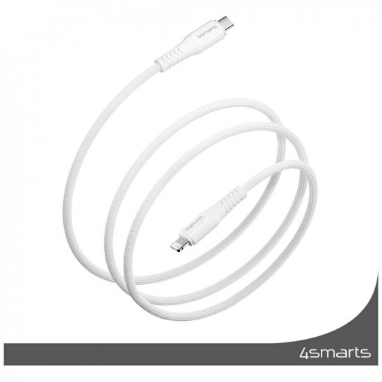 4smarts Lightning to USB-C cable 30W 1.5m white 4smarts Lightning to USB-C cable 30W 1.5m white