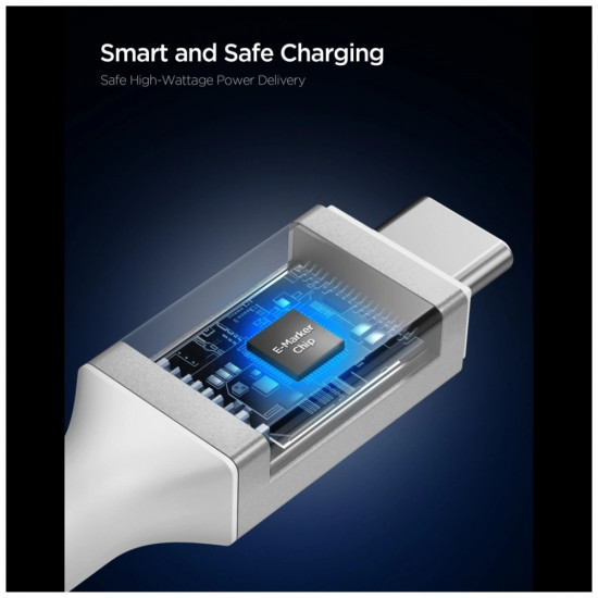 Spigen EB10015CC Essential USB-C Cable 100W 1.5m White