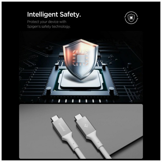 Spigen EB10015CC Essential USB-C Cable 100W 1.5m White