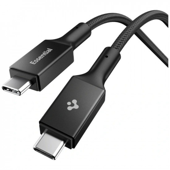 Spigen EB10015CC Essential USB-C Cable 100W 1.5m Black Spigen EB10015CC Essential USB-C Cable 100W 1.5m Black