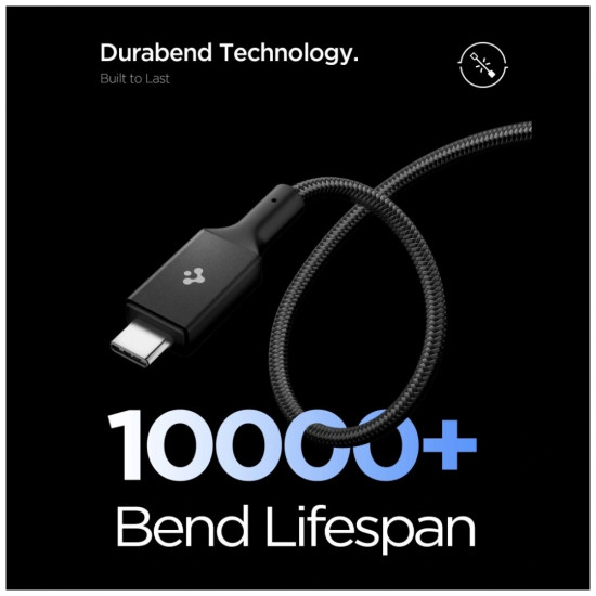 Spigen EB10015CC Essential USB-C Cable 100W 1.5m Black Spigen EB10015CC Essential USB-C Cable 100W 1.5m Black