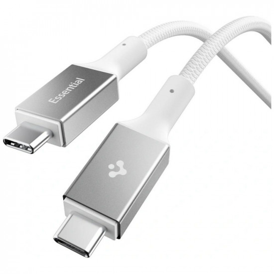 Spigen EB24015CC Essential USB-C Cable 240W 1.5m White Spigen EB24015CC Essential USB-C Cable 240W 1.5m White
