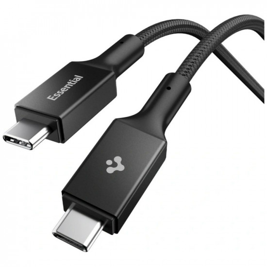 Spigen EB24015CC Essential USB-C Cable 240W 1.5m Black Spigen EB24015CC Essential USB-C Cable 240W 1.5m Black