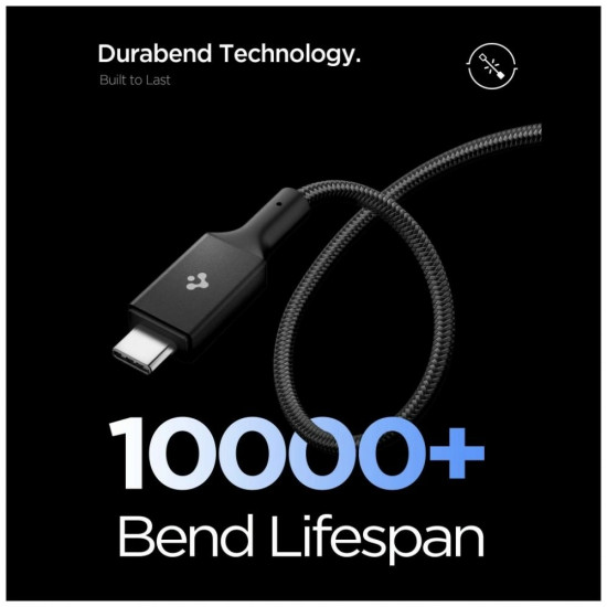 Spigen EB24015CC Essential USB-C Cable 240W 1.5m Black Spigen EB24015CC Essential USB-C Cable 240W 1.5m Black