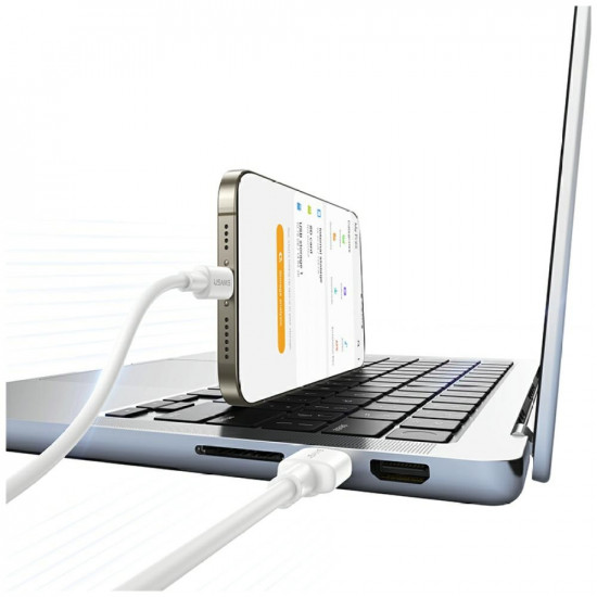 USAMS U90 cable 3A USB-A to USB-C white