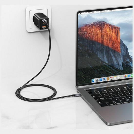 Cable USAMS U91 60W USB-C to USB-C 1m tarnish