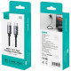 Cable USAMS U91 60W USB-C to USB-C 1m tarnish