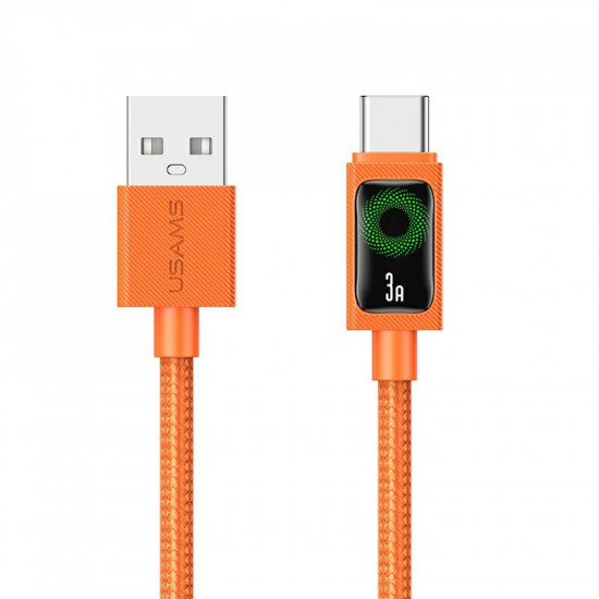 Cable USAMS U92 18W USB-C to USB-A 1.2m orange