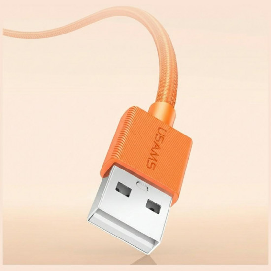 Cable USAMS U92 18W USB-C to USB-A 1.2m orange