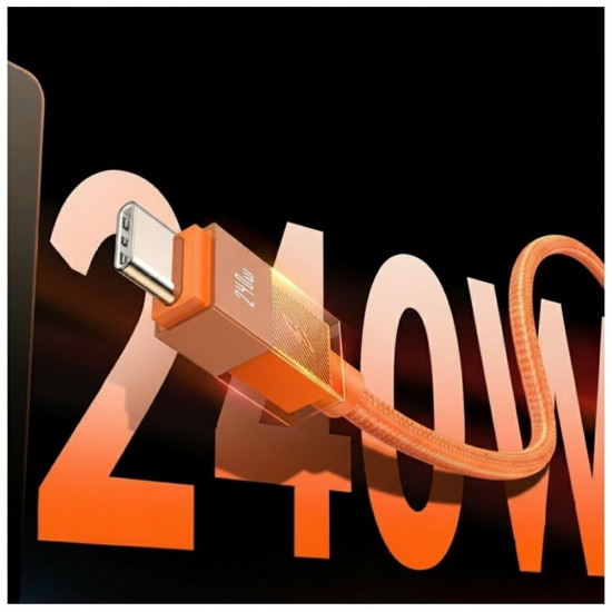 Cable USAMS U93 240W USB-C to USB-C 1.2m orange