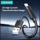 Cable USAMS U94 18W MicroUSB to USB-A 1m black