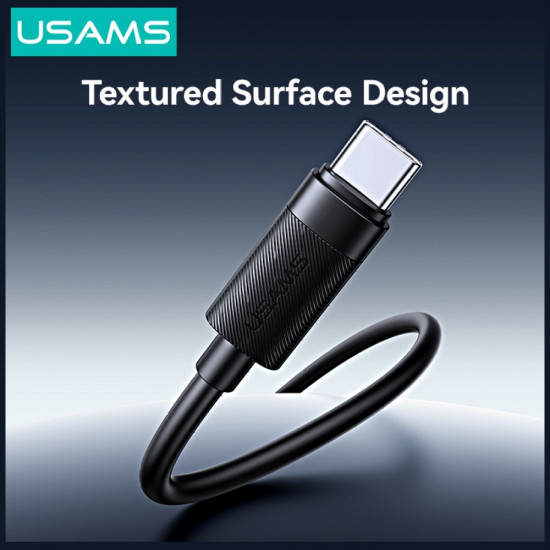 Cable USAMS U94 18W USB-C to USB-A 1m black Cable USAMS U94 18W USB-C to USB-A 1m black
