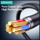 Cable USAMS U94 18W USB-C to USB-A 1m black Cable USAMS U94 18W USB-C to USB-A 1m black