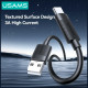 Cable USAMS U94 18W USB-C to USB-A 1m black Cable USAMS U94 18W USB-C to USB-A 1m black