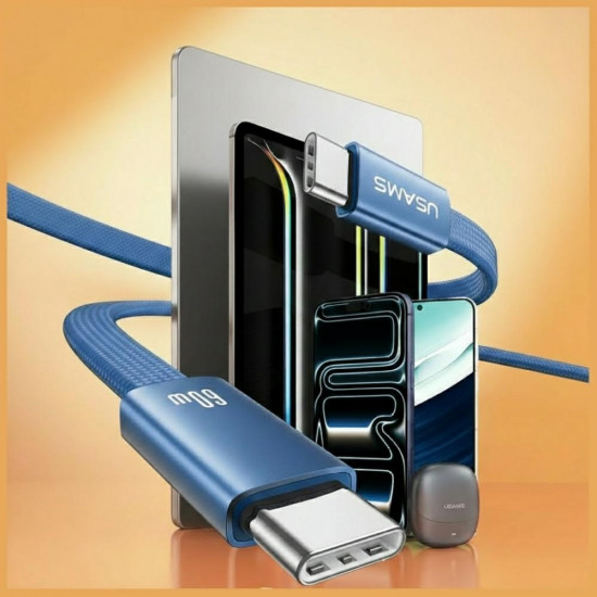 Cable USAMS U96 60W USB-C to USB-C 1.2m blue