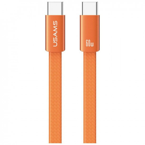 Cable USAMS U96 60W USB-C to USB-C 1.2m orange