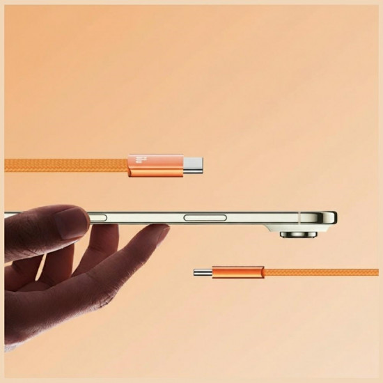 Cable USAMS U96 60W USB-C to USB-C 1.2m orange