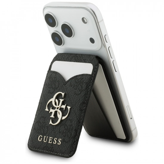 Guess 4G Stand & Mirror Magsafe Wallet with Mirror, Black Guess 4G Stand & Mirror Magsafe Wallet with Mirror, Black