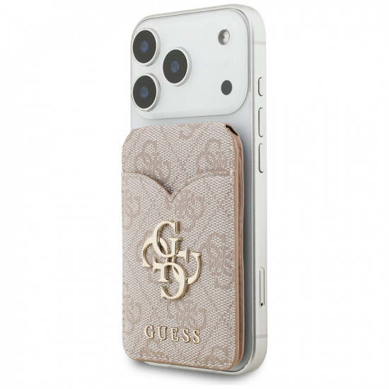 Guess 4G Stand &amp; Mirror Magsafe Pink Wallet with Mirror