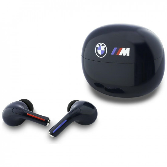 Bluetooth TWS Earphones BMW Printed Logo navy blue Bluetooth TWS Earphones BMW Printed Logo navy blue