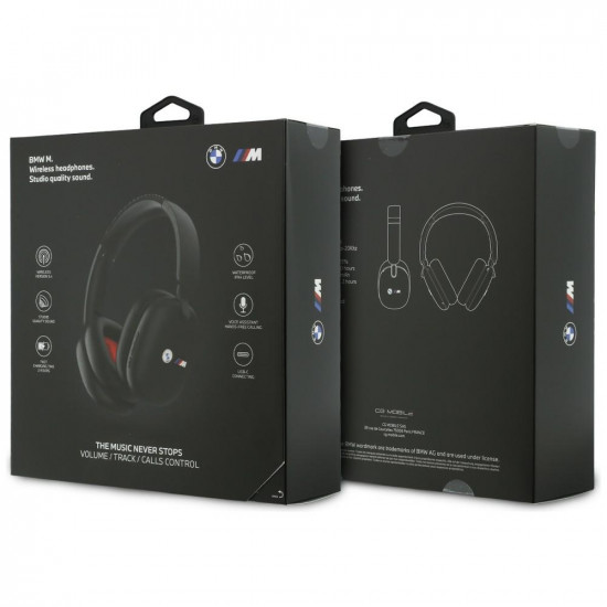 BMW Printed Logos Bluetooth Over-Ear Headphones Black